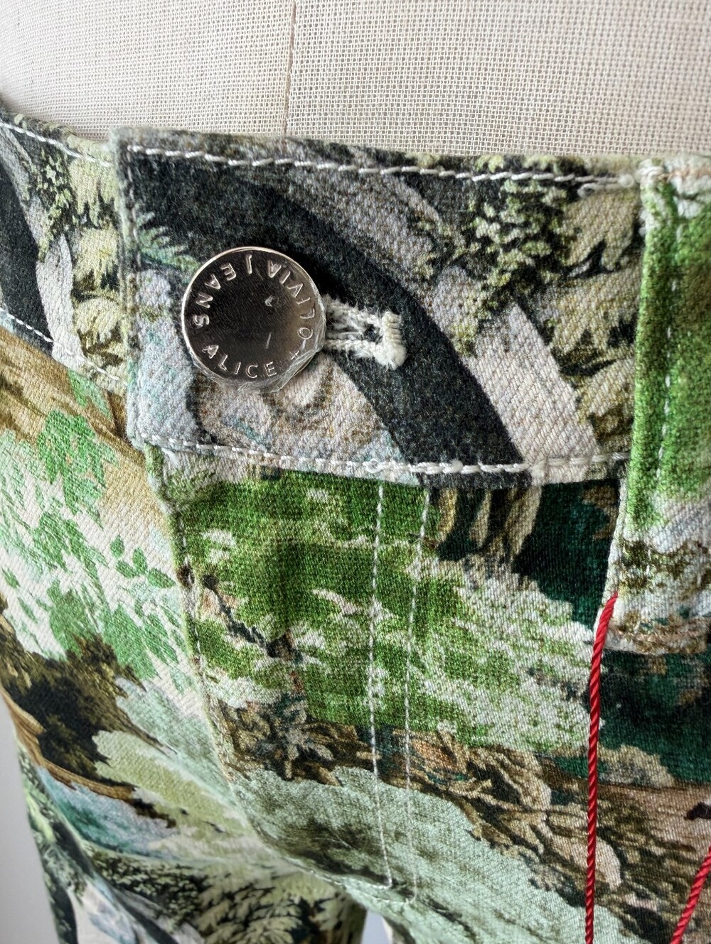 Alice + Olivia BEAUTIFUL PRINTED JEAN - Picture 12 of 15